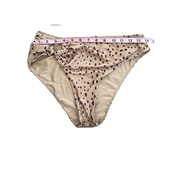REVEL REY Spencer Cheetah Print Bikini SWIMSUIT Size LARGE - Picture 6 of 8